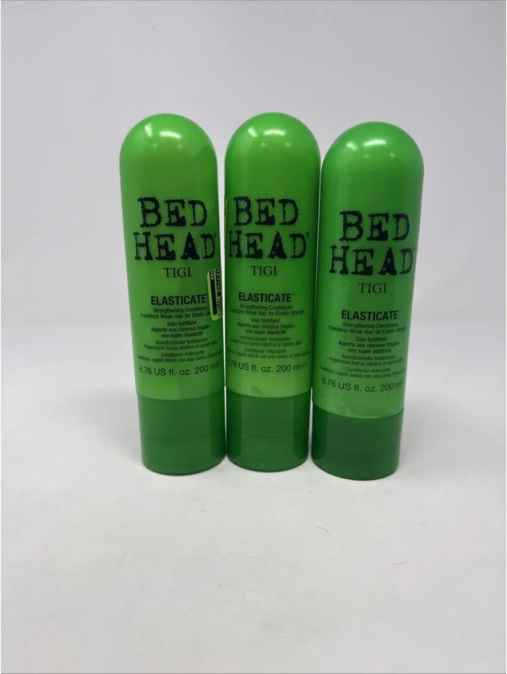 3 Pack Tigi Bed Head Elasticate Strengthening Conditioner 6.76 oz Weak Hair